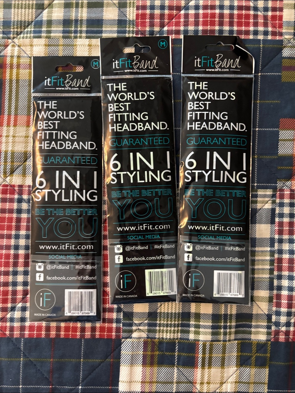 Running headbands - bundle of three - Picture 4 of 4